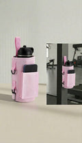 Magnetic Gym Cup Holder - Pink Sports Bag