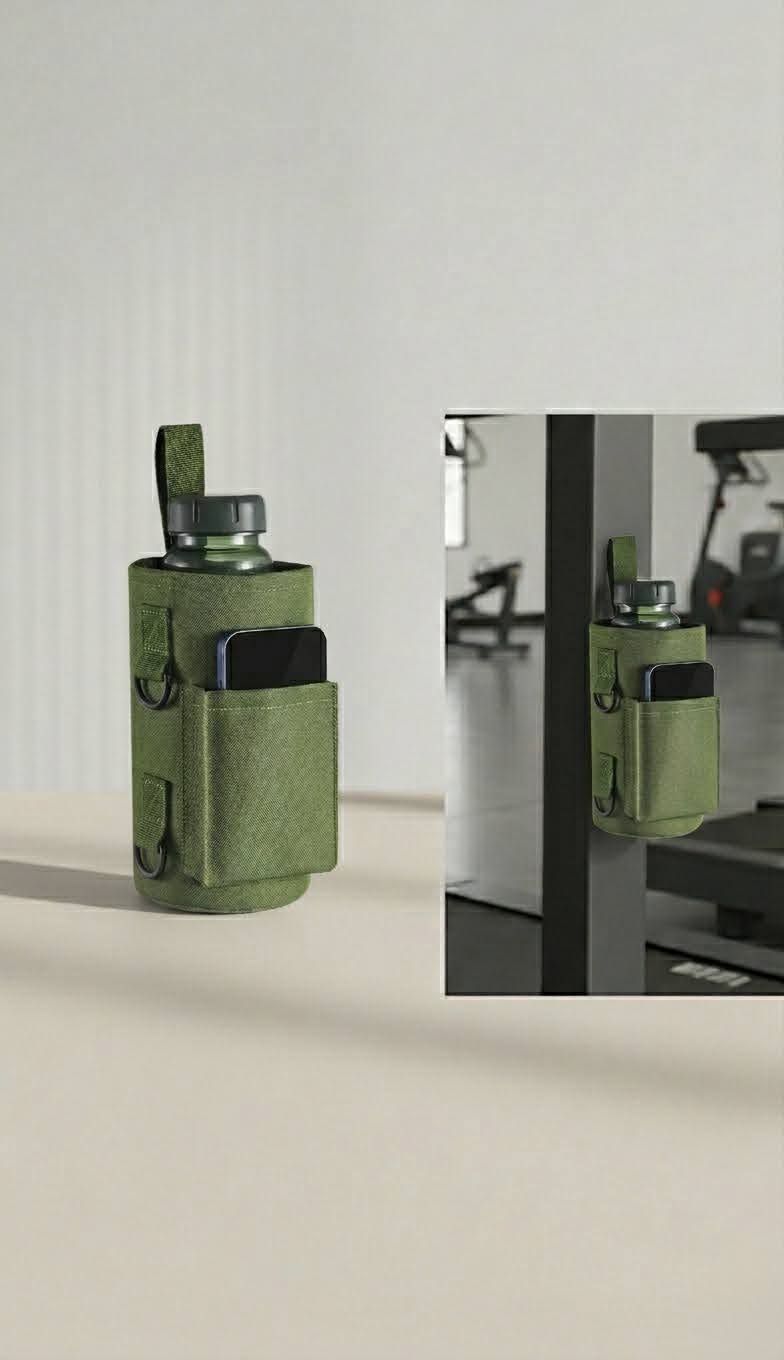Magnetic Gym Cup Holder - Green Sports Bag